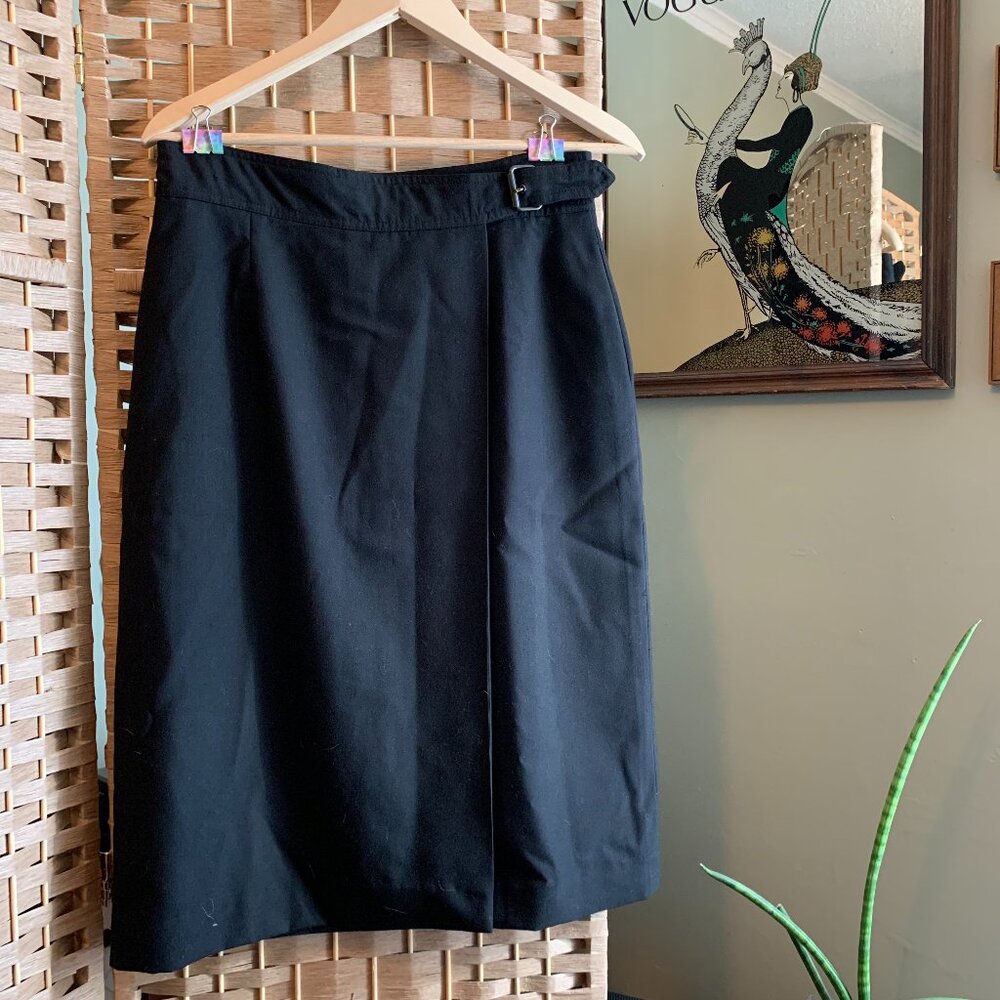 Vintage Academia Lined Riviera Wool Skirt